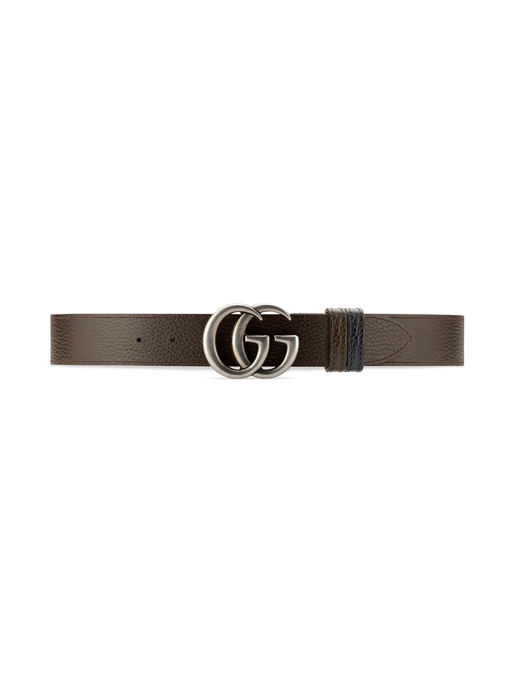 Gucci reversible Leather Men's Belt with Silver Interlocking G Buckle